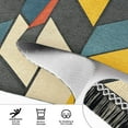 thumbnail image 6 of Yayeee Runner Rug for Bedroom 2'x6' Machine Washable Hallway Non Slip Mat, Red Geometric, 6 of 8