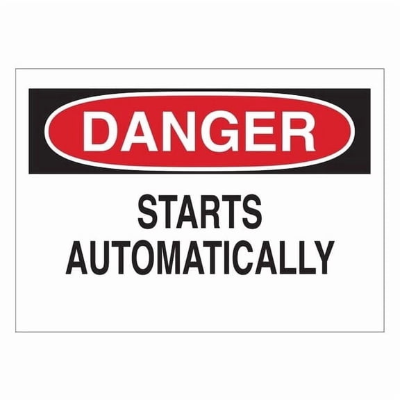 Brady Sign,3 1/2 inx5 in,Polyester 88172