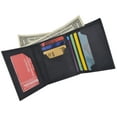 thumbnail image 3 of Multi Card Holder ID Window Trifold Soft Leather Mens Wallet 1255, 3 of 18