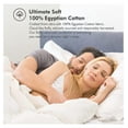 thumbnail image 6 of Luxurious Oversized California King Goose Down Comforter, 108 X 98 inches, UNIQUE Gray Pinch Pleat, 600 Thread Count, 100% Egyptian Cotton Cover, 80 Oz Fill Weight, 750 Fill Power, 6 of 7