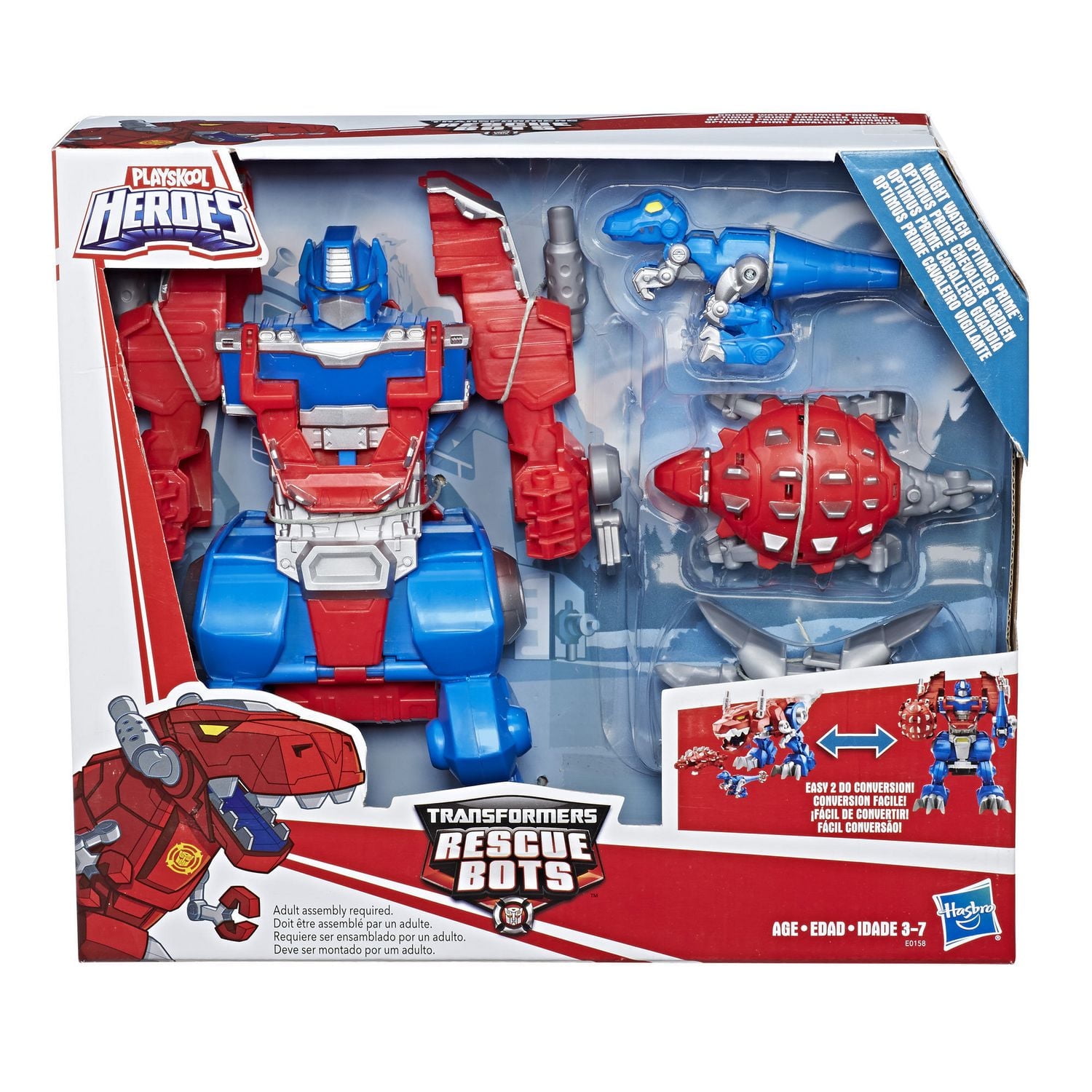 Playskool Heroes Transformers Rescue Bots - Optimus Prime Chevalier gardien