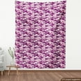 thumbnail image 4 of Ambesonne Abstract Fabric by the Yard Upholstery, Army Camouflage Patterns, 2 Yards, Plum Pale Pink Mauve, 4 of 5