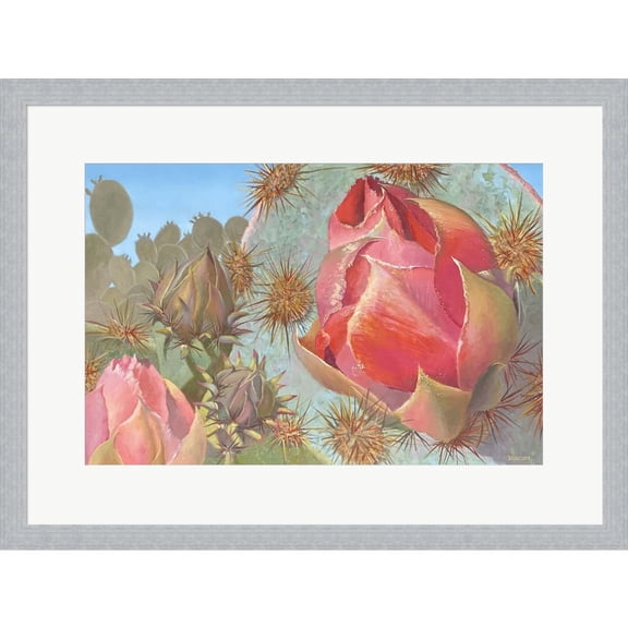 Great Art Now Desert Garden by Sharon Weiser, Framed Wall Art, 24.25W x 18.25H