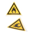 thumbnail image 3 of MOVTOTOP 2pcs Flammable Hazard Sign Label with Warning Flammable Sticker and Safety Labels for Fire Sticker and Flammable Liquid Stickers, 3 of 8