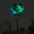 thumbnail image 5 of Glow in the Dark Wall Clock for Bedroom - Blue Earth Wall Clock Battery Operated 14 Inch - Slient Wall Clock for Kids, 5 of 7