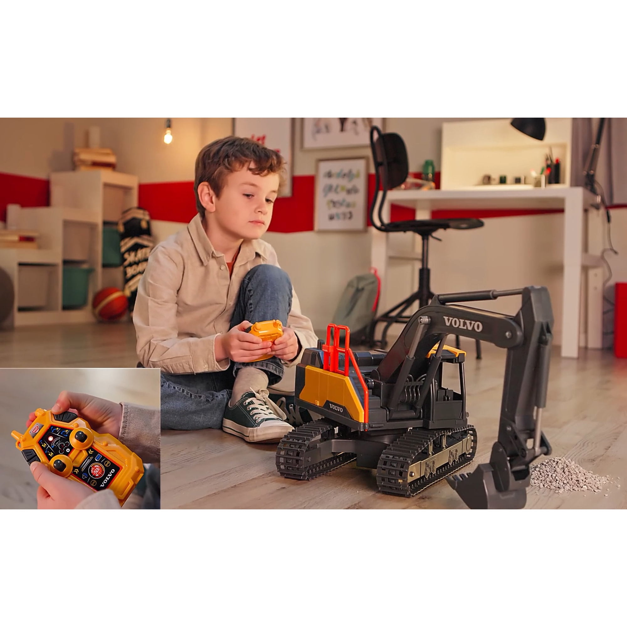 Dickie Toys: RC Volvo Mining Excavator – 2.4 GHz Remote Control