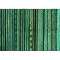 thumbnail image 1 of Ahgly Company Indoor Rectangle Abstract Turquoise Blue Modern Area Rugs, 5' x 7', 1 of 4