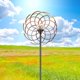 thumbnail image 4 of hilandero de viento de yarda solar doble Giratorio Iluminación LED multicolor con energía solar Escultura de Magideal hilandero de viento de yarda, 4 of 8