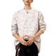 thumbnail image 3 of Sudadera sin capucha para hombre, estilo casual, a la moda, con cuello redondo, holgada, de gamuza, con lazo, manga larga, para jóvenes, blusas activas, camisetas para hombre., 3 of 5