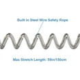 thumbnail image 6 of 3 Coiled Lanyards Safety Rope Retractable Tether With Carabiner, 6 of 6