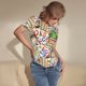 thumbnail image 3 of Fotbe Owl Back To School Body de Mujer con Cuello Redondo y Mangas Cortas, Sin Mangas Ajustado, Suave, Cómodo y Básico-Medium, 3 of 7