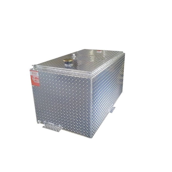 Aluminum Tank Industries, Inc. TTR110DW Dot Approved - Diamond Plate Aluminum Do