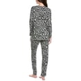 thumbnail image 2 of N Natori womens  2pc Ombre Print Pajama Set, s, Grey, 2 of 3