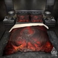 thumbnail image 1 of Demon Bedding Set, Comforter or Duvet, Gamer Bed Cover, Alternative Bedroom, 1 of 7