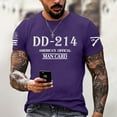 thumbnail image 2 of Men 214 Veterans Printed Round Neck Short Sleeve T Shirt Casual Trend Veterans Retired Short Sleeve T Shirt Top Night Shirts for Men Sleepwear T Shirts Men Pack Big And Tall T Shirts Transfer Paper, 2 of 4