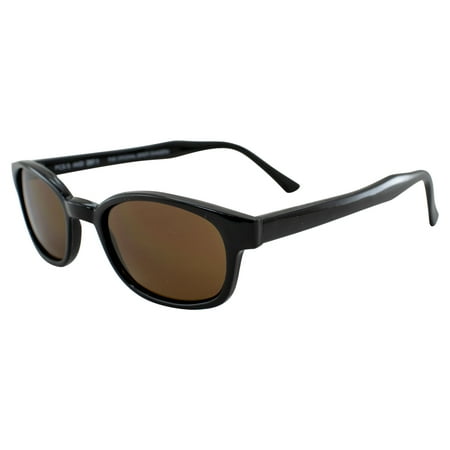 Pacific Coast Original KD's Biker Sunglasses Dark Brown 2121