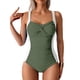thumbnail image 1 of Traje de Baño sin Mangas con Cuello en V Empujado Acolchado con Control Abdominal, Trajes de Baño de Bikini de Tamaño Más Grande para las Vacaciones en la Piscina de la Playa, 1 of 5