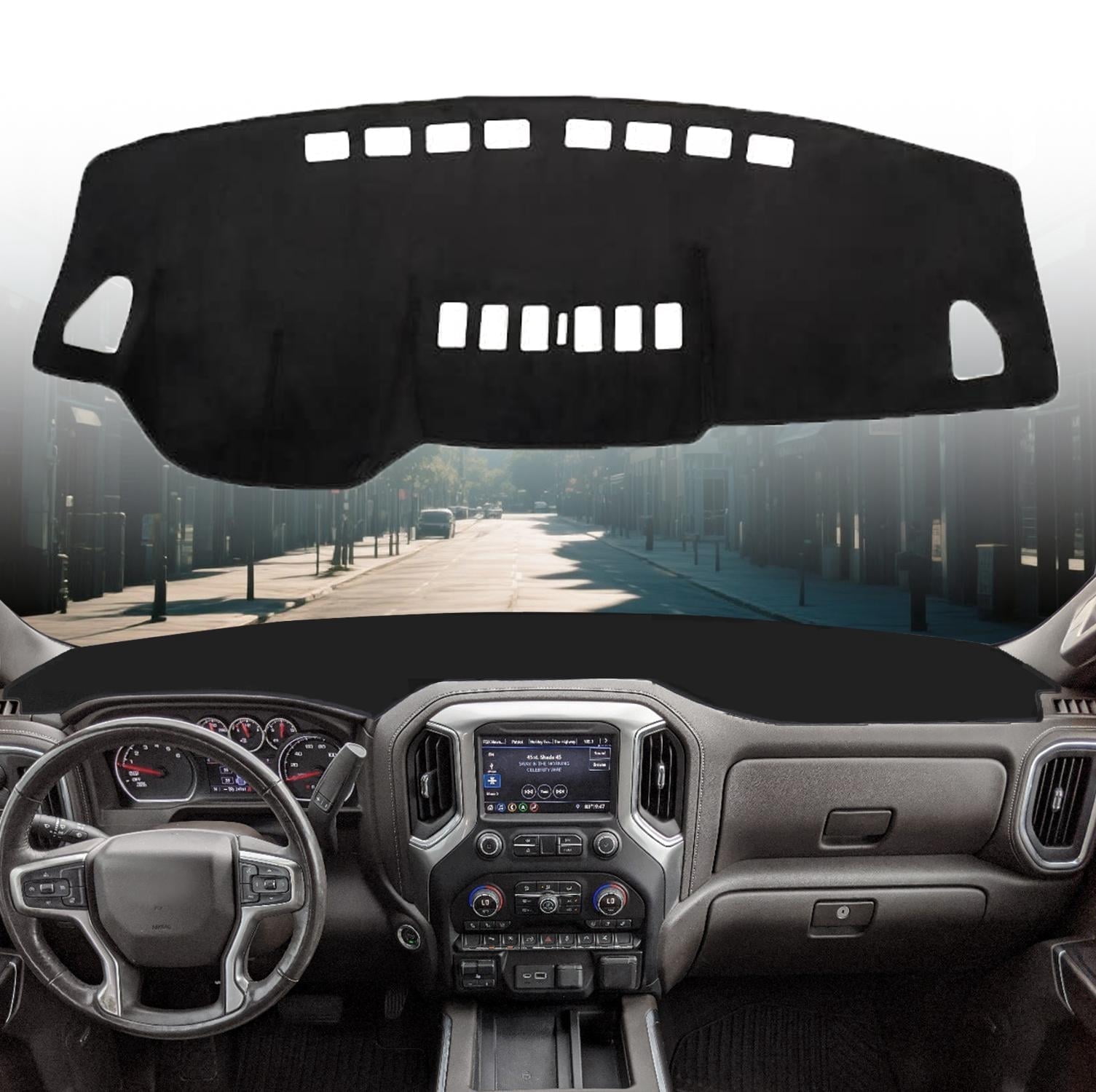 Canvcle Dash Cover for Nissan Versa Tiida C11 2007-2011 Dashboard Cover Mat Non-Slip Pad Carpet Sunshield Protector