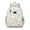 White, variant on Floral Student Travel Backpack, Water-Resistant, Multi-Compartment, Lightweight, Buckle Fastening, Perfect School or Birthday Present