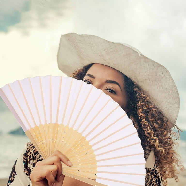 Bamboo hand fan deals