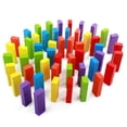 thumbnail image 5 of Multi Color Tumbling Wood Building Stacking Game 54 Piece Tumble, 5 of 5