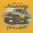 thumbnail image 3 of Life is a Journey Enjoy the Ride Long Sleeve T-shirt 4x4 Offroad Rugged Vehicle Trailblazing Mudding Dirt Roads, 3 of 7