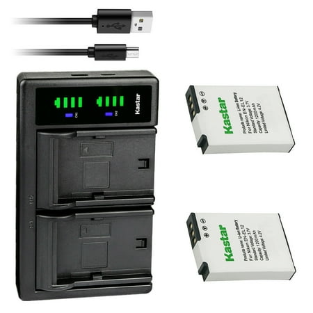 Kastar 2-Pack Battery and LTD2 USB Charger Replacement for Nikon EN-EL12 ENEL12 Battery Nikon MH-65 MH-65P Charger Nikon Coolpix S9700 Coolpix S9700s Coolpix S9900 Coolpix S9900s Camera