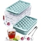 thumbnail image 1 of Juego de bandejas para cubitos de hielo, apilables, con tapa y papelera, 9 bolas, 1 of 5
