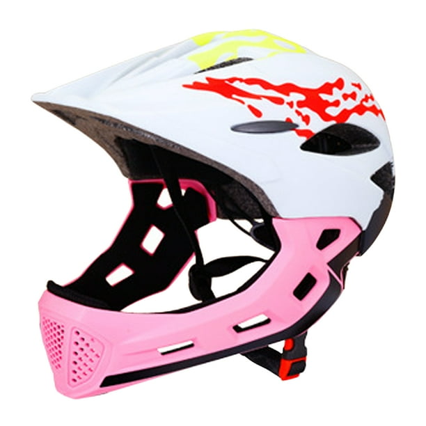 Children Bike Helmet Adjustable Detachable Full Face Helmet For Kids Outdoor Balance Car Cycling Skateboard Age 3 12 Year Old Walmart Com Walmart Com
