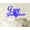 Glitter Blue, variant on """Love You more"" Cake Topper Heart Cake Topper Decoration Cake Topper Wedding Cake Topper"