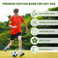 thumbnail image 3 of Soccer Captain Armband, 11 Pcs Captain Arm Bands for Soccer Elastic Captain Arm Band Sports Armbands Fluorescent Green, 3 of 7
