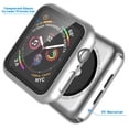 thumbnail image 2 of For Apple Watch Series 3 / 4 / 5 / 6 / SE Case, Njjex [1-Pack] Ultra Slim Thin Bumper Full Coverage Matte Hard Cover for iWatch Series SE 6 5 4 3 2 38 40 42 44mm -Sliver, 2 of 7