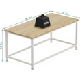 thumbnail image 3 of Coffee Table Simple Modern Rectangular Center Table Open Space Minimalist for Living Room Home Office Industrial Cocktail Tables, Easy Assembly, 3 of 16