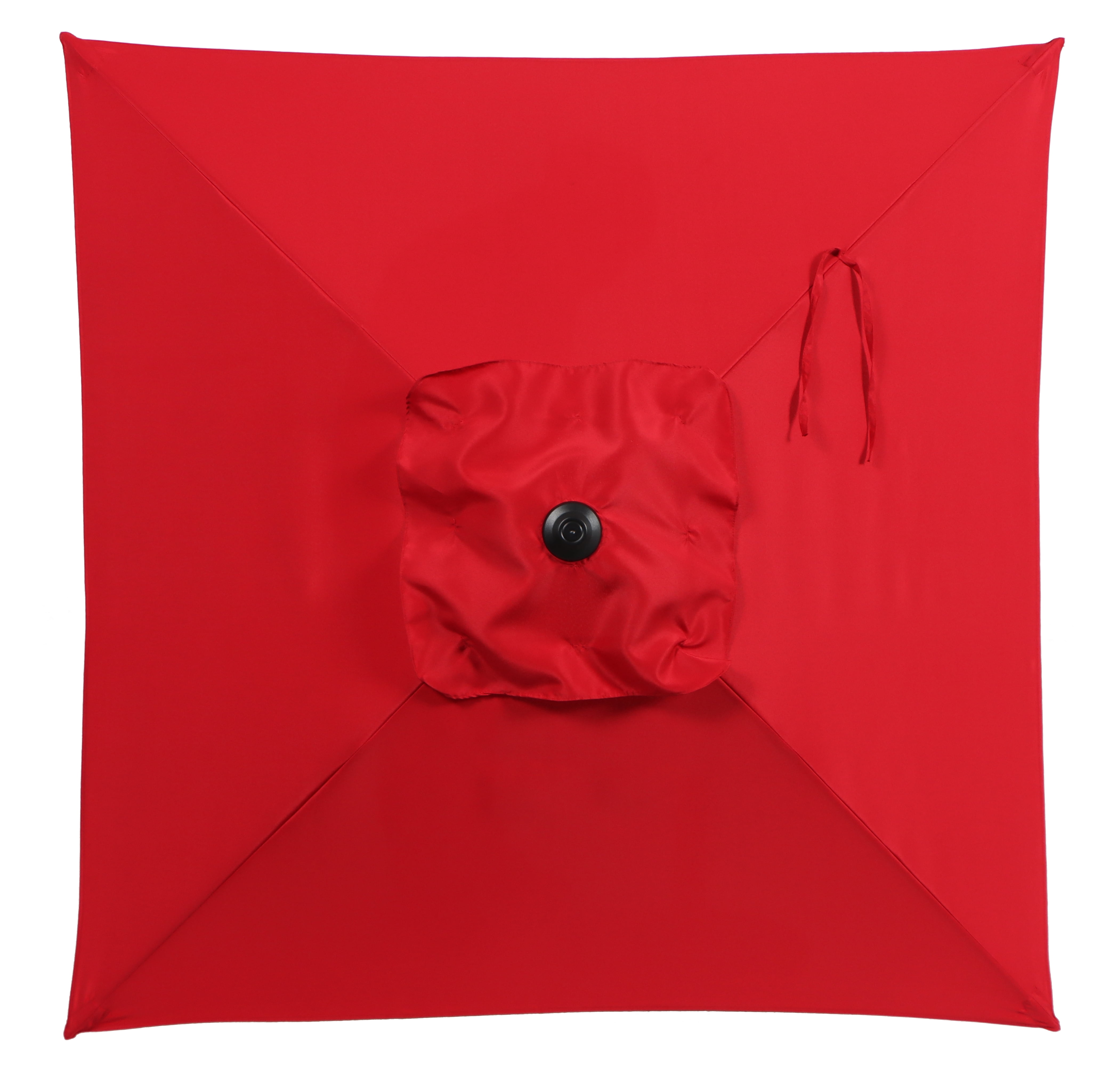Mainstays 5ft Square Red Market Patio Umbrella, Push-Up