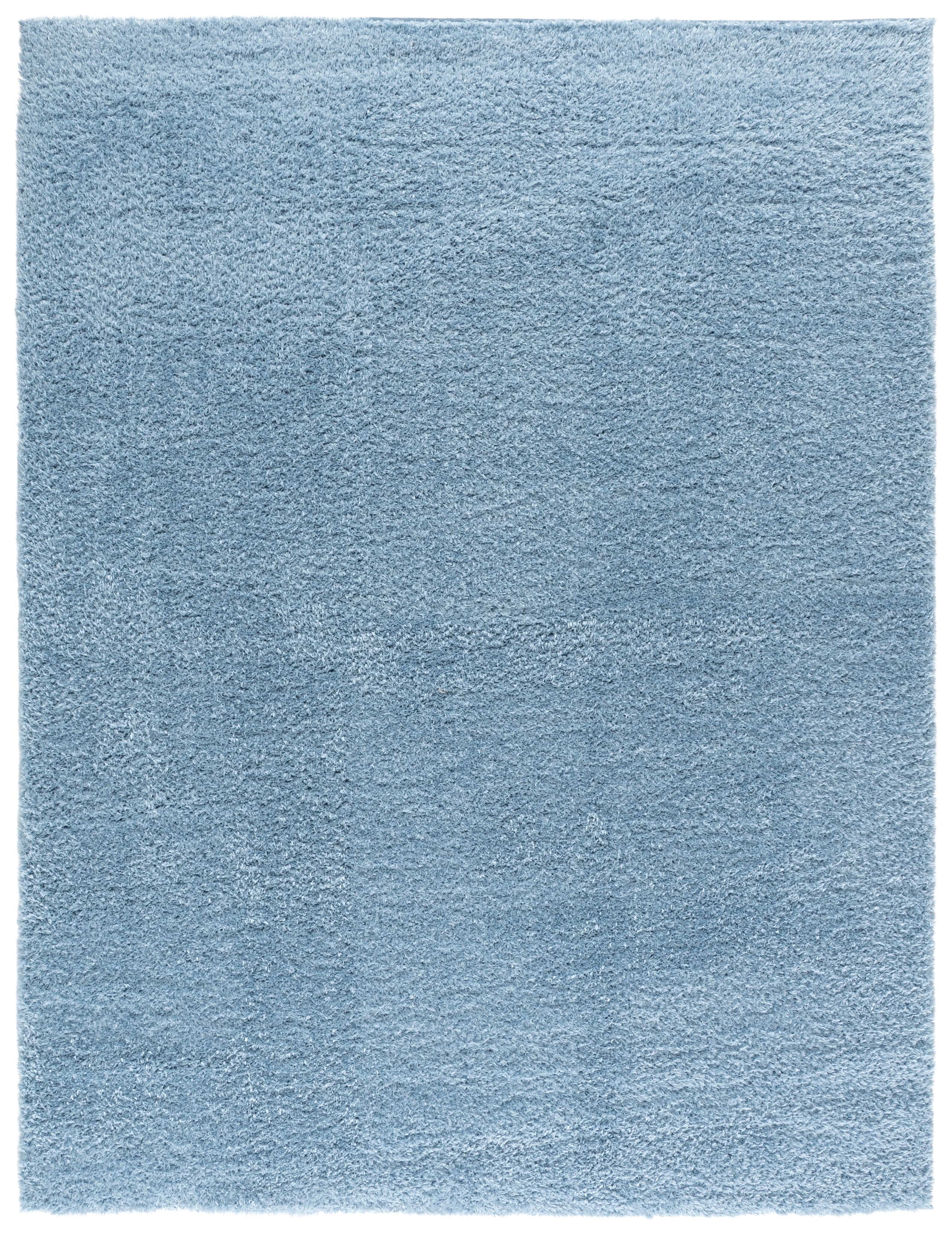 Safavieh Lindsay Deborah Solid Polyester Shag Area Rug, Aqua, 10' x 14'