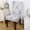 thumbnail image 4 of Flower Printed Spandex Stretch Dining Chair Protector Cover Removable Washable Dining Room Shabby Chair Slipcover Decoration, 4 of 4