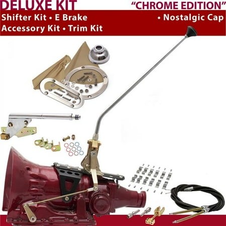 American Shifter PG Shifter Kit Chrome 23 in. E Brake Cable Clamp Trim Kit for DD693