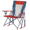 thumbnail image 2 of GCI Outdoor Comfort Pro Rocker Foldable Rocking Camp Chair with Mesh Backrest, Americana, 2 of 10