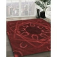 thumbnail image 3 of Ahgly Company Tapis Rectangulaire Lavable en Machine Intérieur Transitionnel Rouge Bordeaux, 4 Pieds x 6 Pieds, 3 of 7