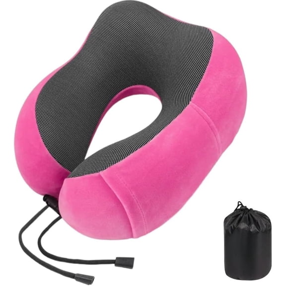 Travel Pillows for Airplane - Neck Pillow Airplane and Car Use - Soft Comfortable Memory Foam Travel Neck Pillow - Travel Essentials for Women and Men (Cloud Gray)