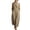 *Khaki, variant on VBVC Women's Sleeveless Cotton-Linen Shirt Maxi Dress,Stand Collar Button Down Dress For Women,Ladies Casual Summer Work Beach Sundress with Pockets,Black,S-2XL