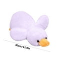 thumbnail image 3 of Loyerfyivos Stuffed Duck, Plush Stuffed Duck Toy,Weighted Plush Cute Duck Stuffed Animals,Huggable,Duck Plush Pillows Lying Duck Plush Toy Purple Duck Plushie Gifts for Kids Christmas Valentine's Day, 3 of 9