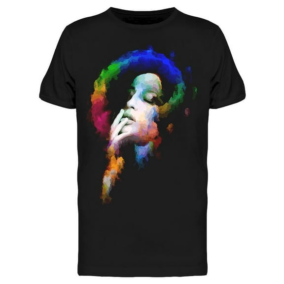 Abstract Surreal Female Face T-Shirt Men -Image by Shutterstock, Male Medium