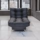 thumbnail image 2 of Sillón Individual Moderno Ocasional Reclinable 3 posiciones NORVAL  estructura de madera patas metálicas tela de Lino, 2 of 8
