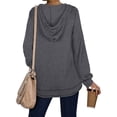 thumbnail image 4 of ADREAMLY Women's Hoodie Long Sleeve Pullover Hooded Sweatshirt with Pocket, 4 of 8