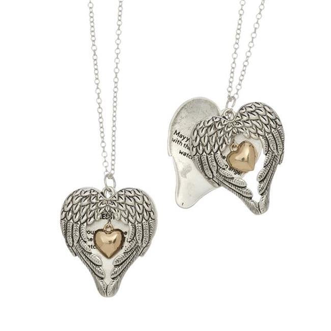 Howards Jewelry 168245 Angel Wings Necklace with Angel Blessing Two