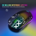 thumbnail image 5 of HXSJ Keyboard and Mouse Combo Wired K68 RGB Streamer Mini Gaming Keyboard Membrane Keyboard and 2.4G Wireless Mechanical RGB Gaming Mouse 3600DPI 11 RGB Lighting Modes for Game/Office, 5 of 5