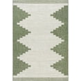 thumbnail image 2 of Mark&Day Outdoor Rugs, 7x7 Wolfheze Global Indoor/Outdoor Olive/Gray Square Area Rug, Non Shedding Green Grey Carpet for Patio, Porch, Deck, Bedroom, Living Room or Kitchen (6'7" Square), 2 of 6