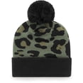 thumbnail image 2 of Women's '47 Green/Black Tennessee Titans Bagheera Cuffed Knit Hat with Pom, 2 of 2