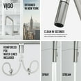 thumbnail image 5 of VIGO Utopia 14 in. H Single Handle Pull-Down Sprayer Kitchen Bar Faucet in Stainless Steel, 5 of 15